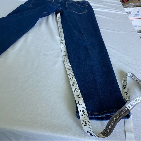 Jeans Stretch Size 11-12 Dark Polyester & Spandex 70%Cotton excellent condition - Picture 2 of 8
